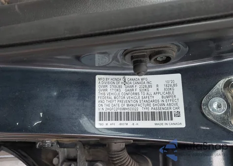 2021 Honda Civic Lx from USA, damaged, VIN 2HGFC2F69MH503022